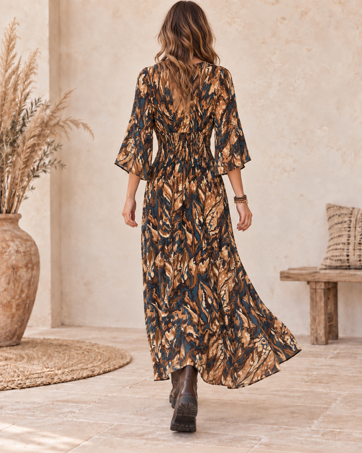 Magic Stretch Maxi Dress Chocolate