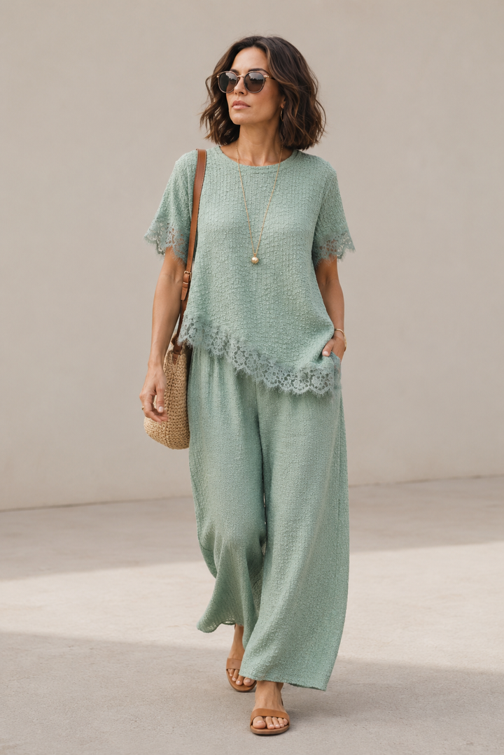 Anita Asymmetric Co-Ord Set Mint