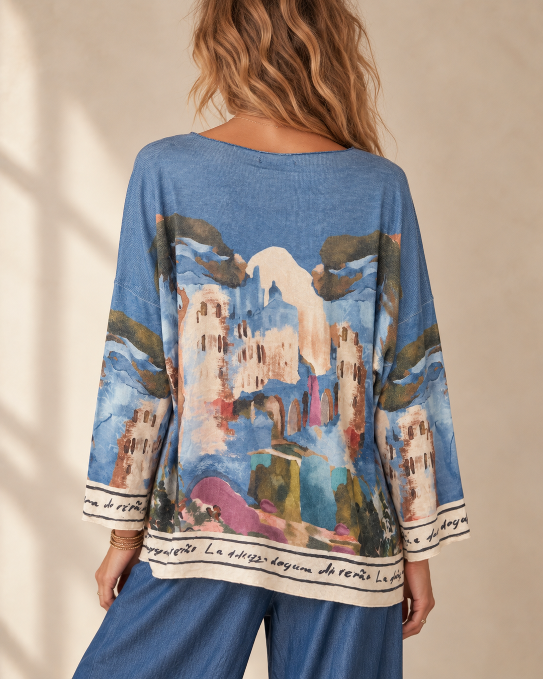 Tranquil Tuscan Top Blue