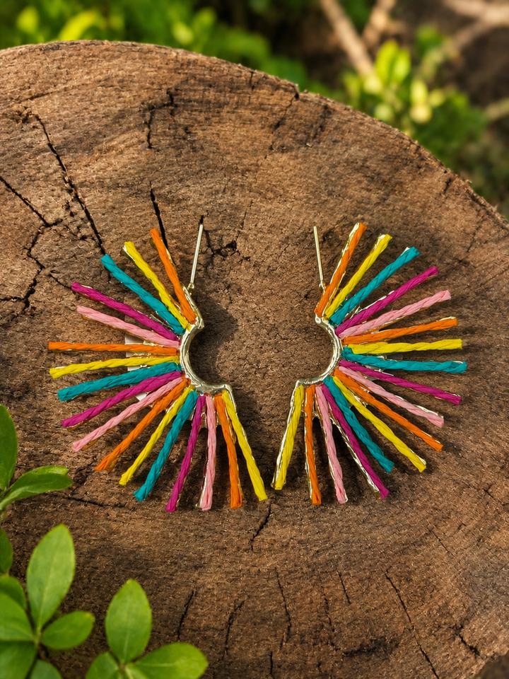 Marbella Fiesta Fan Earrings