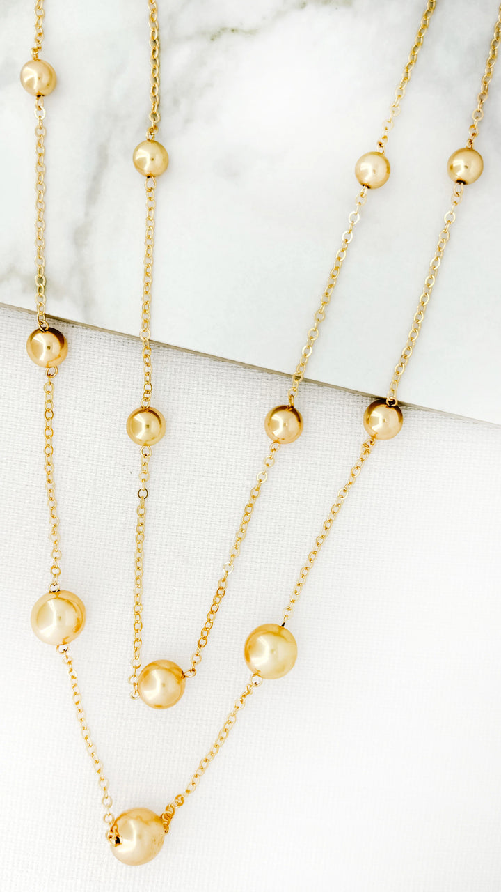 Golden Orb Necklace Gold