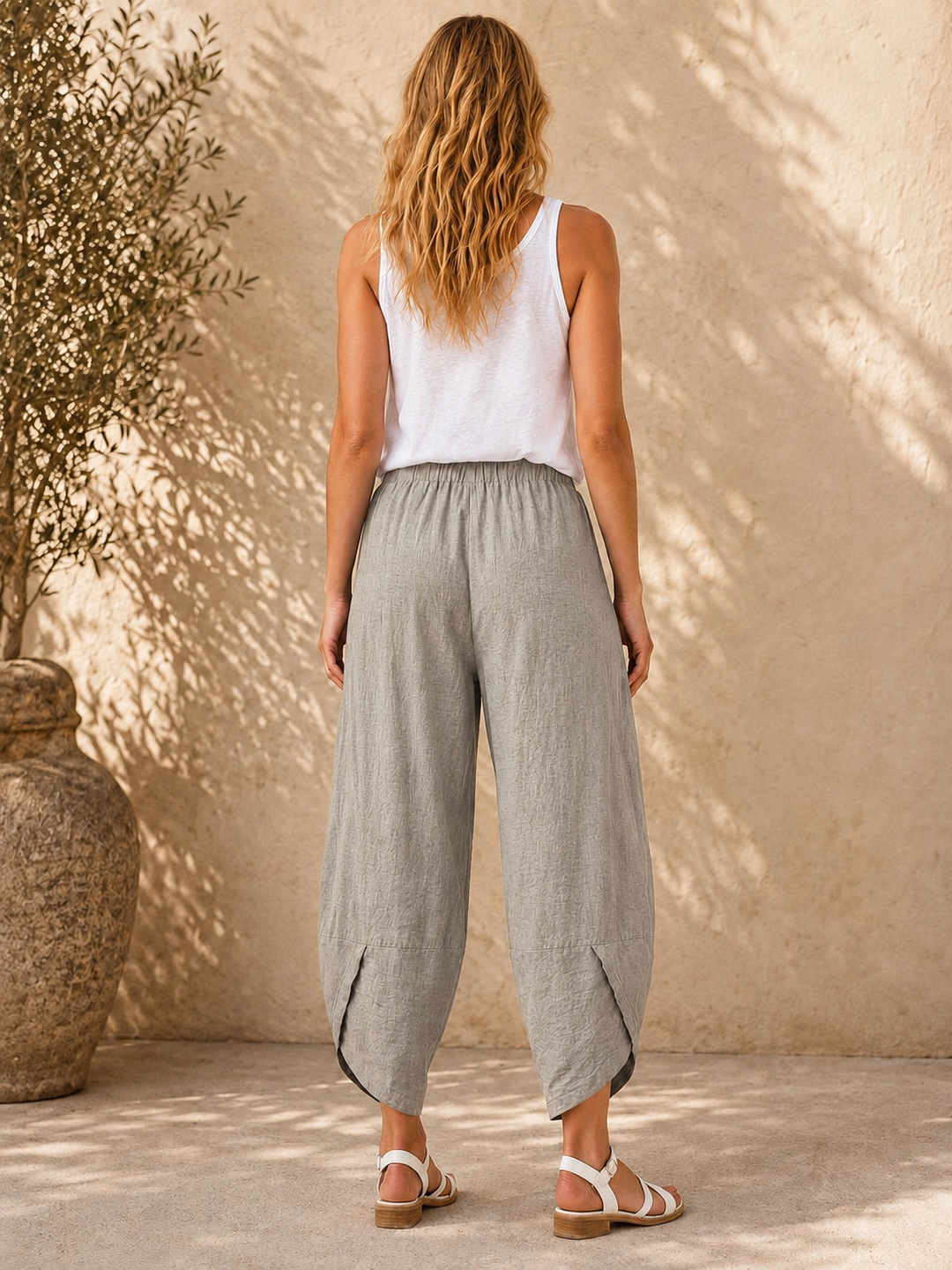Tahlia Barrel Leg Trousers Mocha