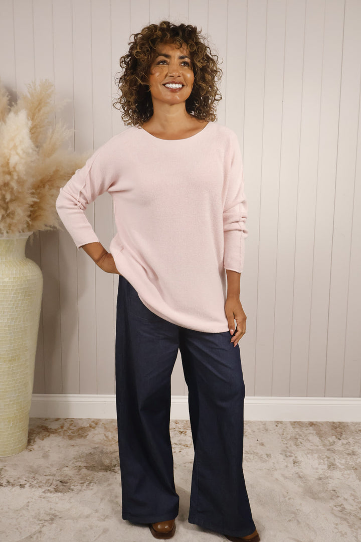 Anabelle Round Neck Curve Pink