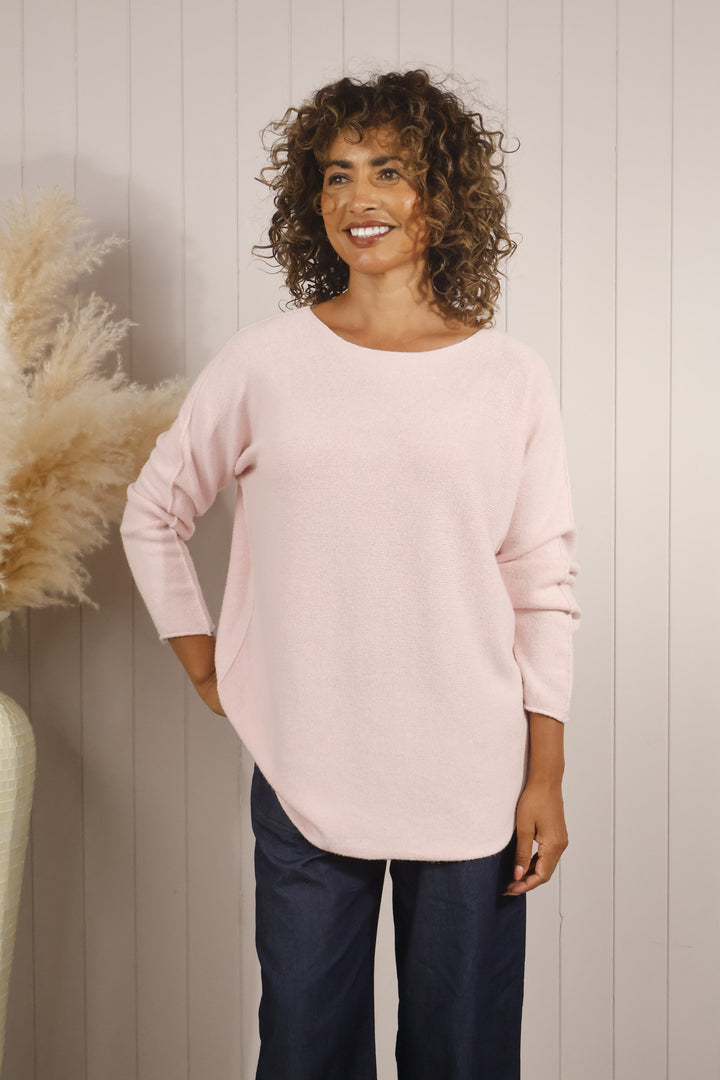 Anabelle Round Neck Curve Pink