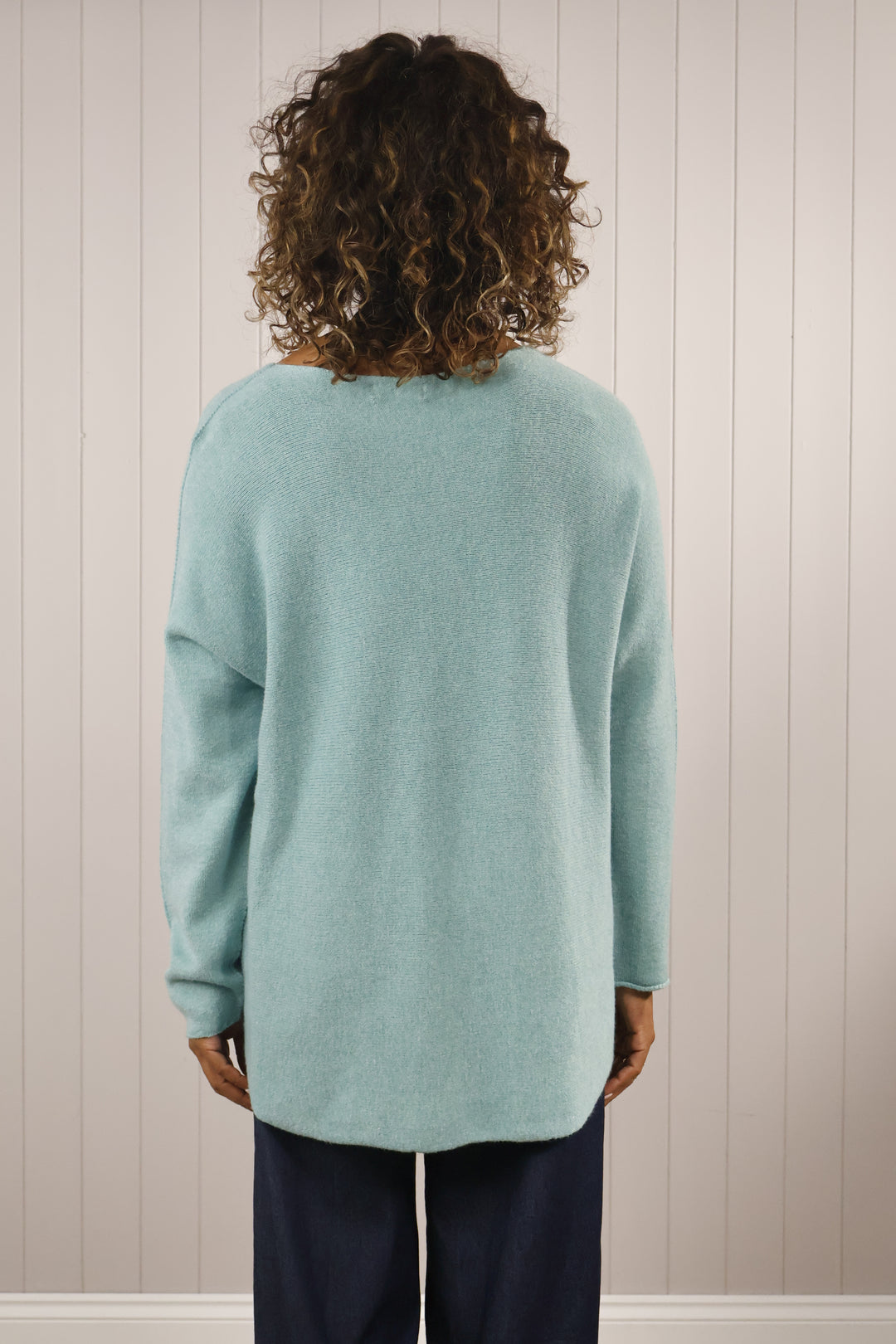 Anabelle Round Neck Curve Aqua