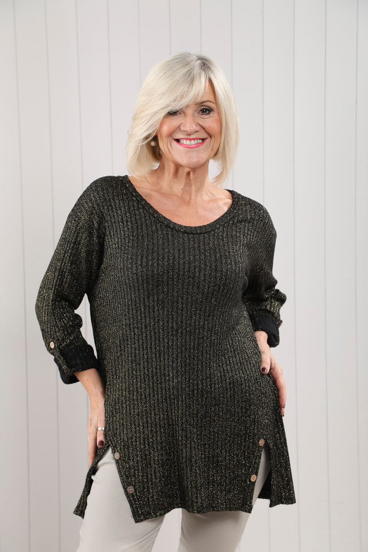 Gianna Sparkle Button Tunic