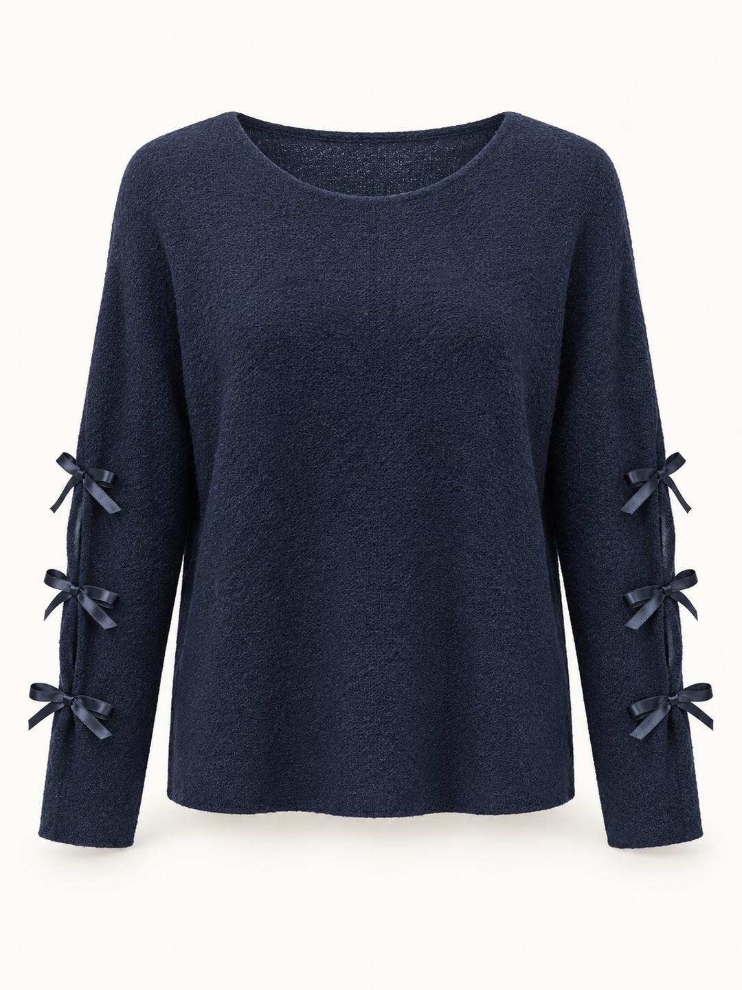 Beatrice Bow Jumper Navy