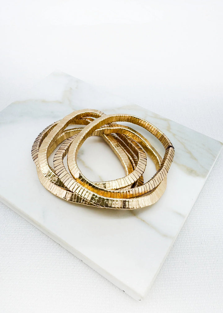 Fiorella Layered Bracelet Gold