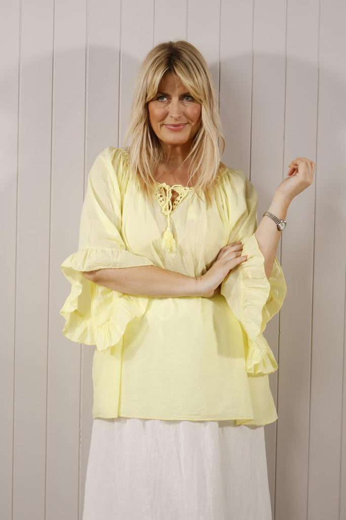 yellow gypsy top