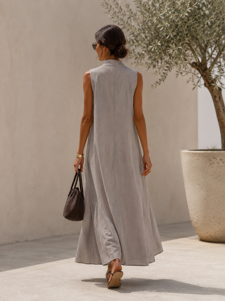 Deja V Neck Maxi Dress Mocha