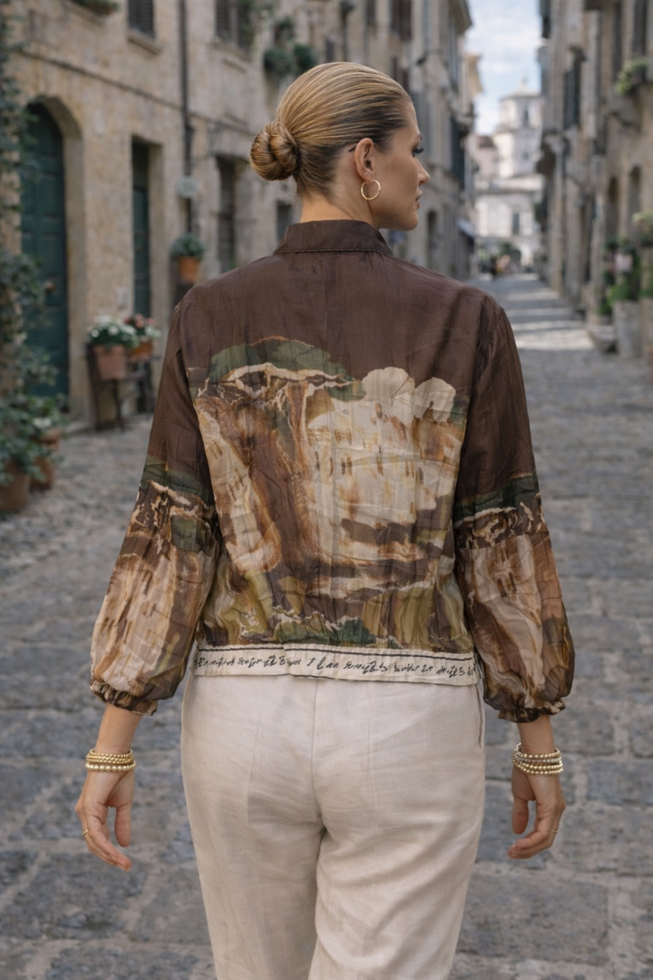 Tuscan Zip Up Jacket Espresso
