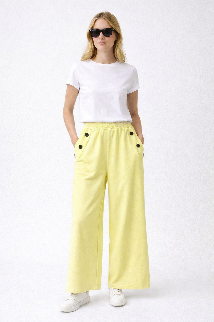 Ceri Cotton Trouser Buttermilk
