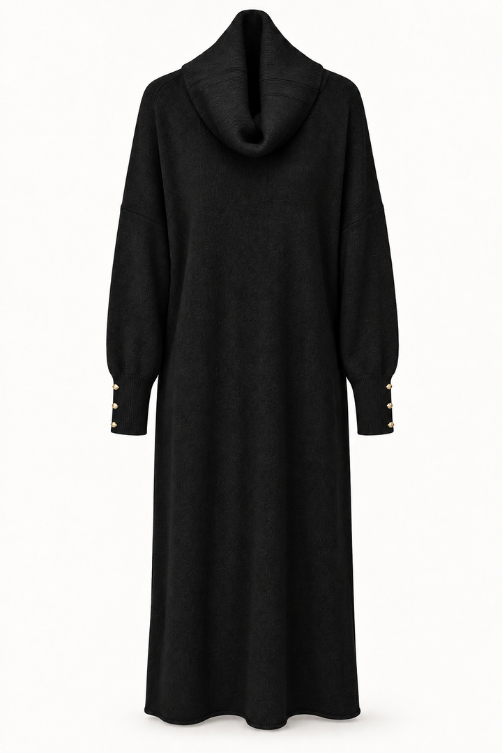 Rosamund Oversize Jumper Dress Black
