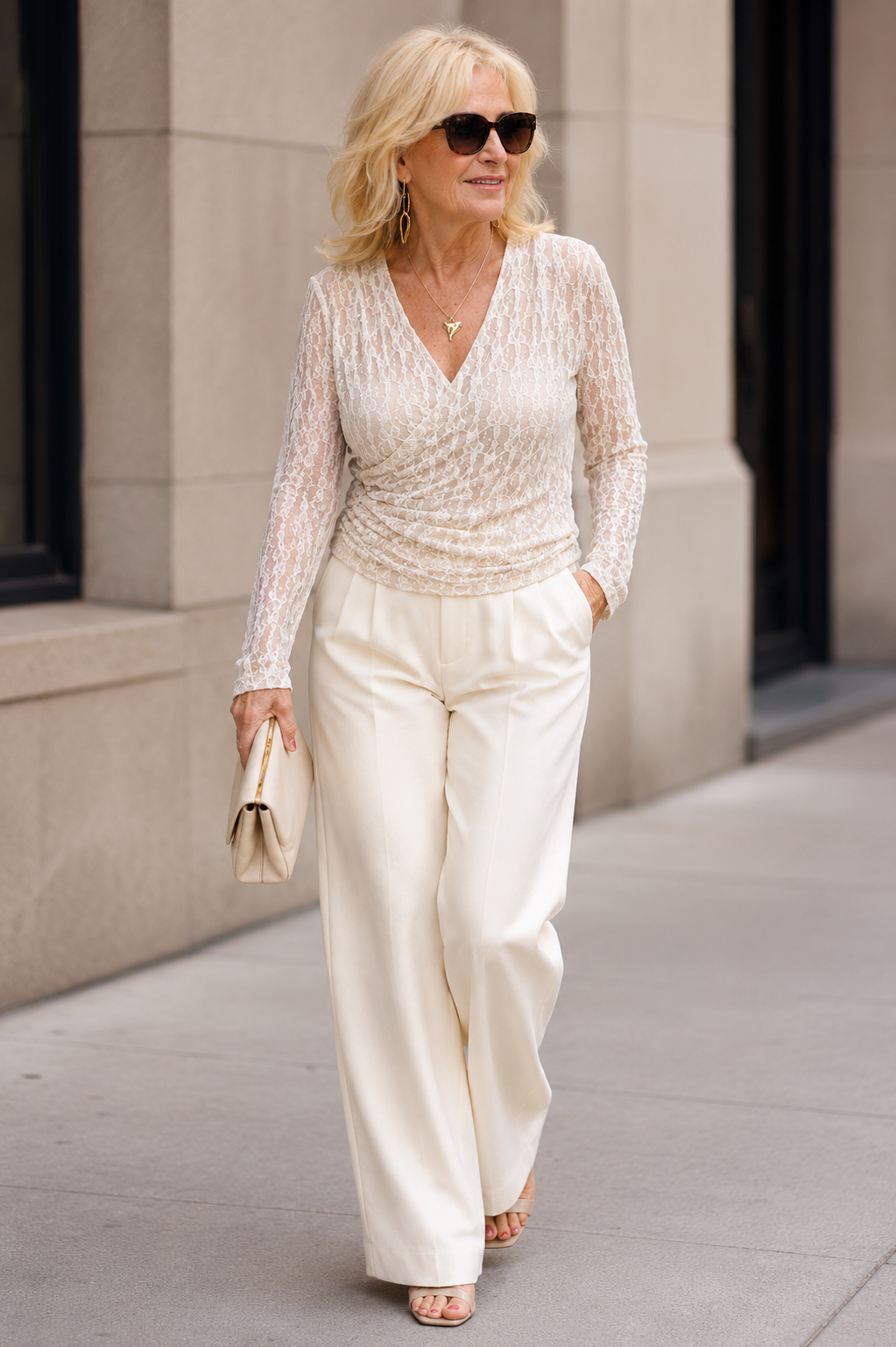 Silvana Cross Body Top Cream