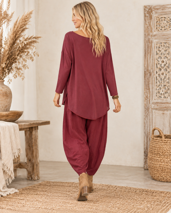 Paloma Layering Top Burgundy