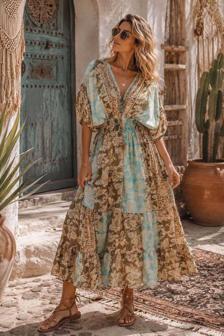 Capri Dress Aqua