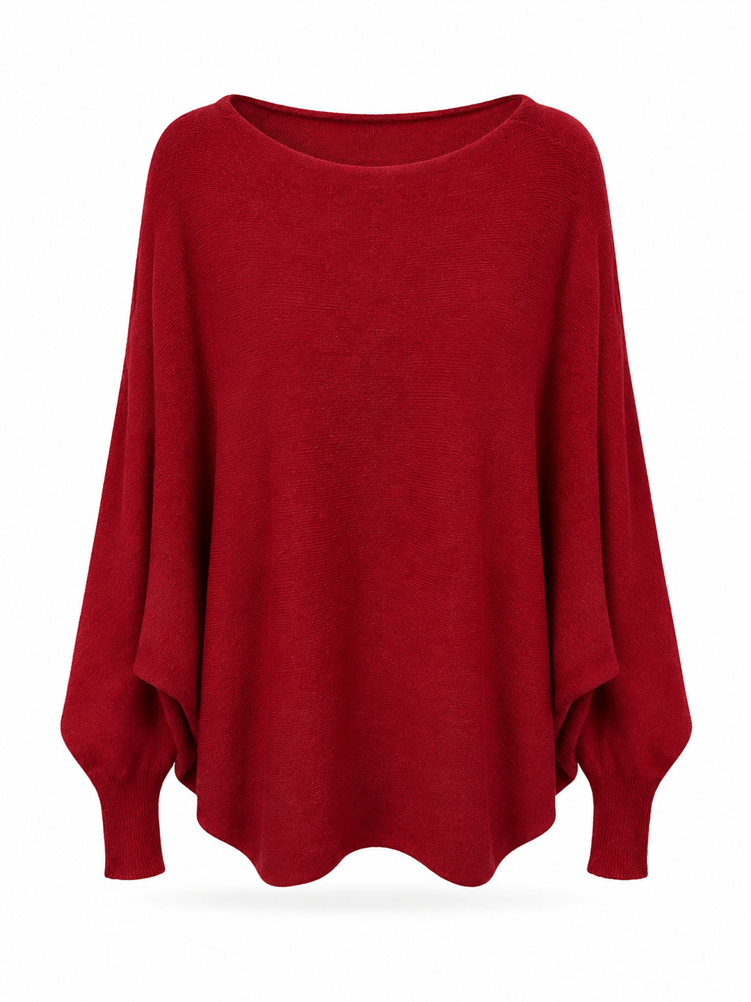 Mila Soft Knit Batwing Jumper Claret