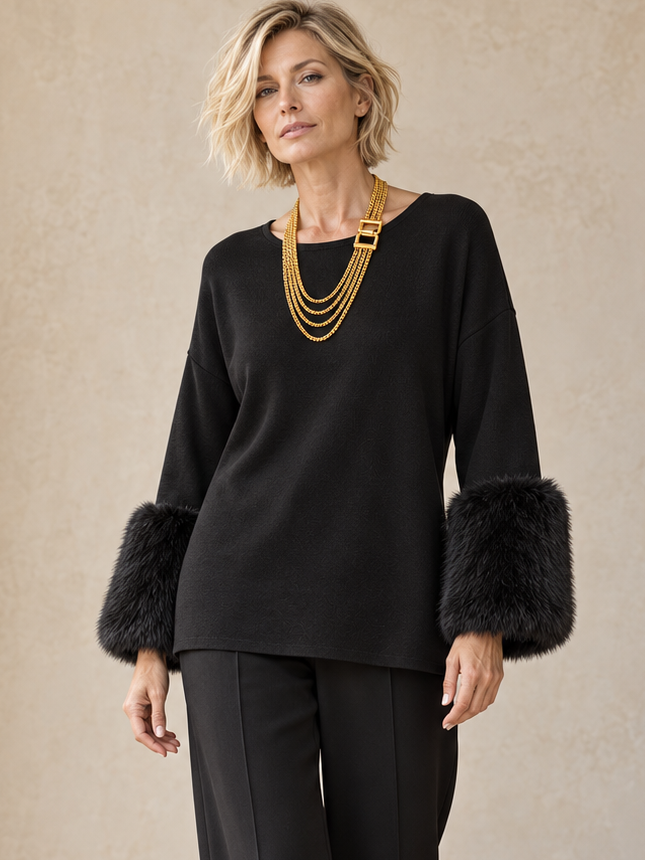 Amalie Luxe Jumper Black