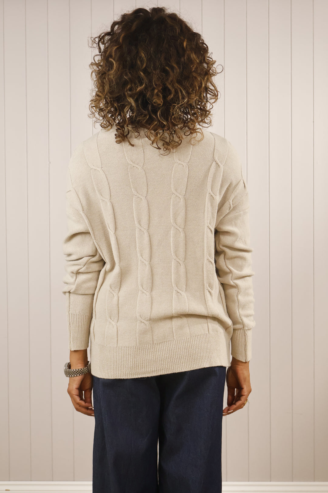 Tosca Twist Jumper Beige