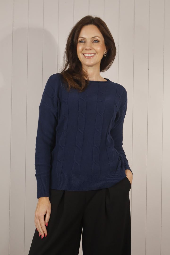 Tosca Twist Jumper Navy