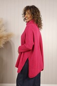 Turin Cowl Neck Jumper Fuchsia