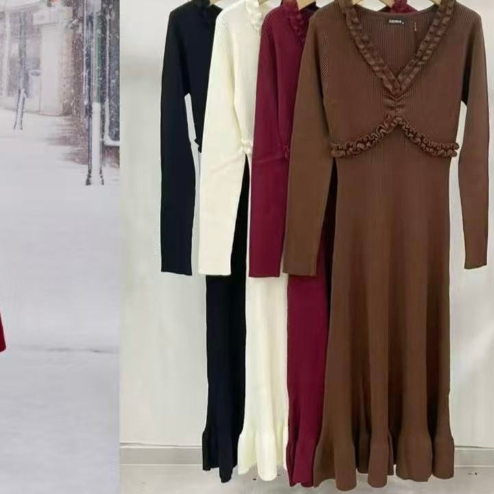 Chiara Frill Knit Dress PREORDER