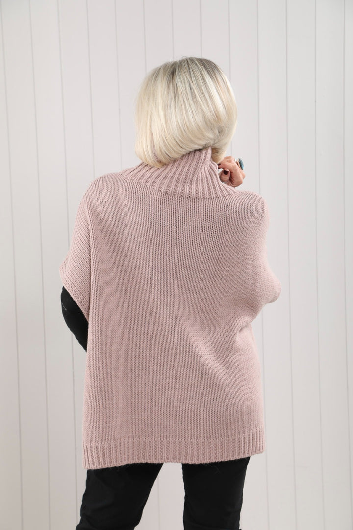 Bonnie Button Tank Top Pink