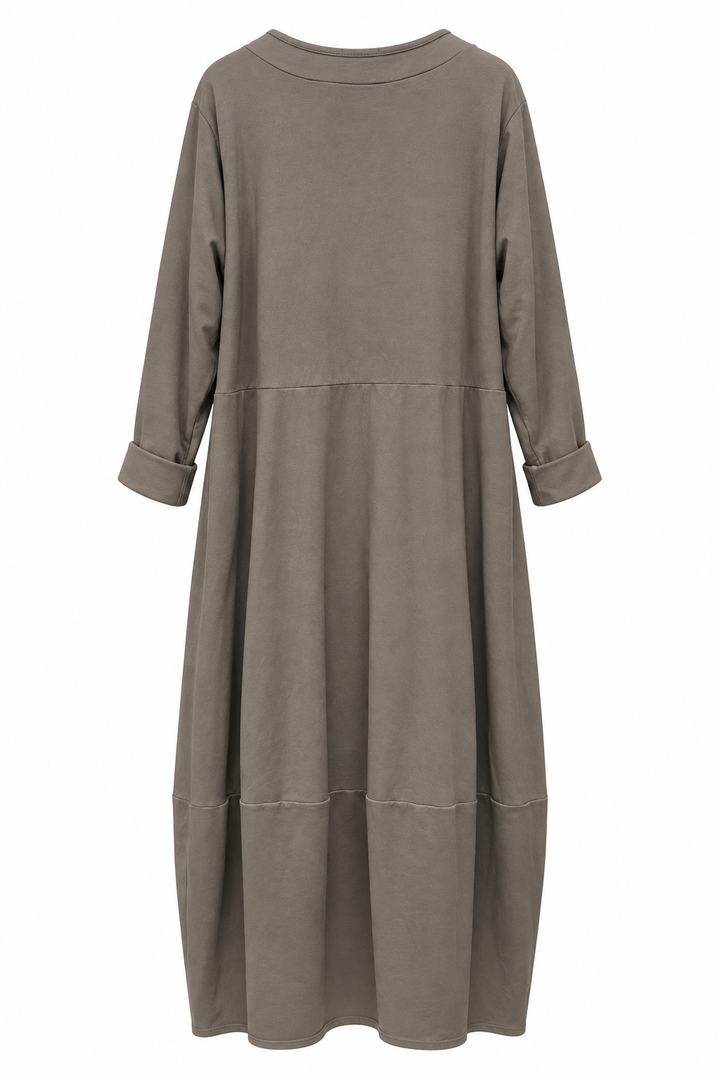 Sequin Burst Maxi Dress Mocha