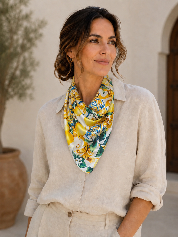 Limon Cello Neckerchief Lemon