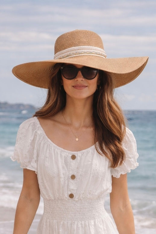 Seaside Sparkle Hat Tan