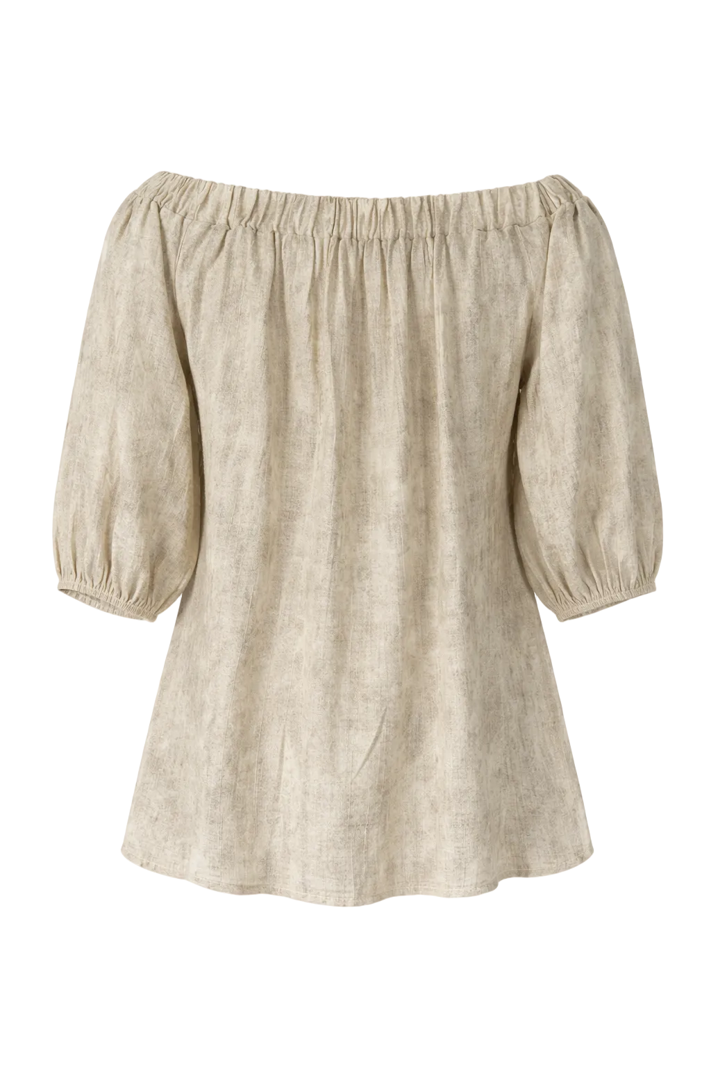 Davika Floral Brooch Top Beige