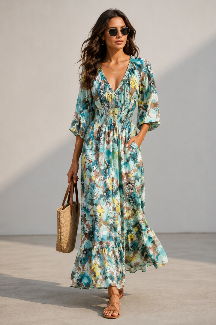 Tilly Midaxi Dress Pastel