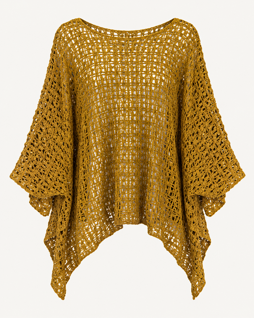 Poncho Popcorn Top - Mustard