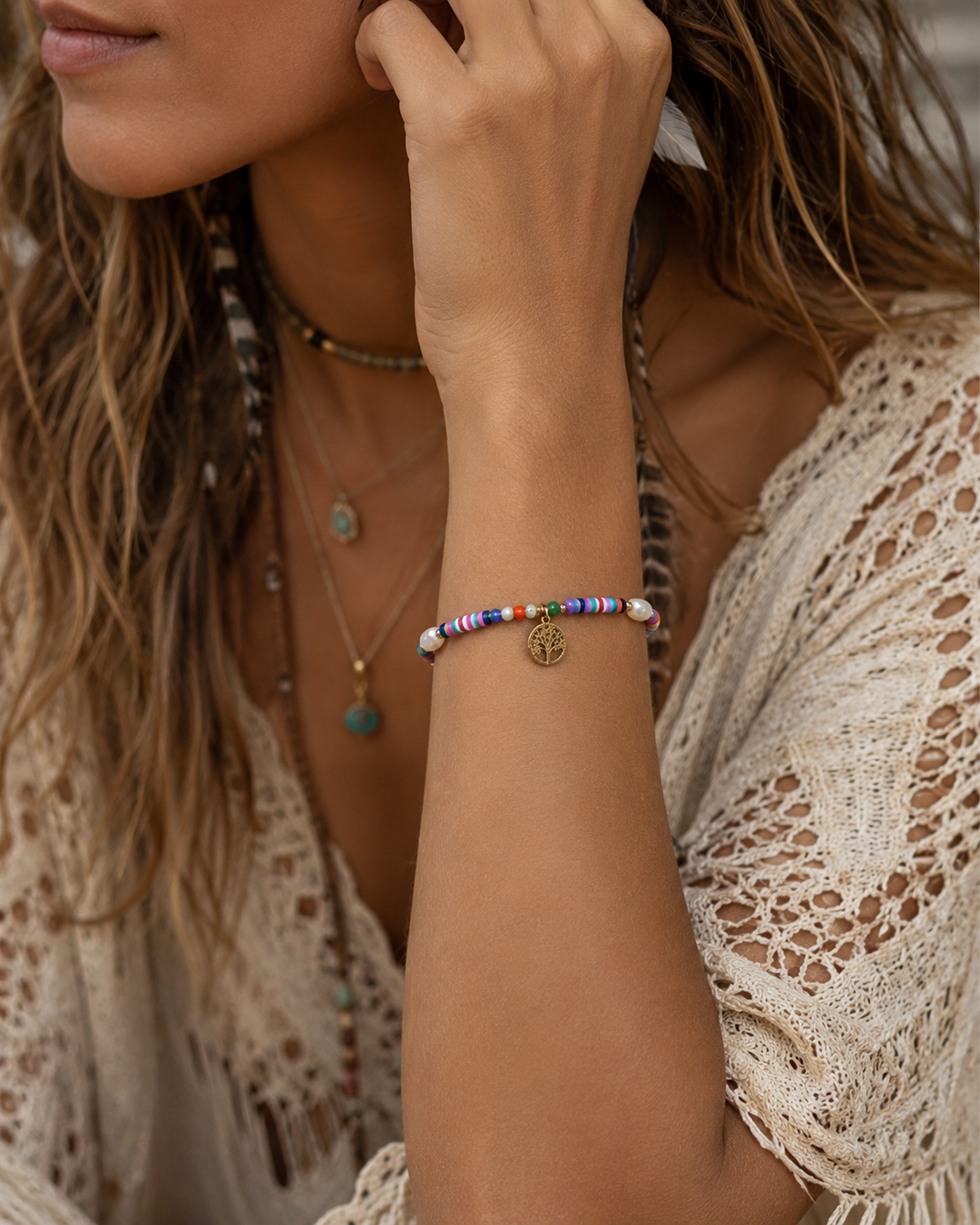 Rainbow Tree of Life Bracelet