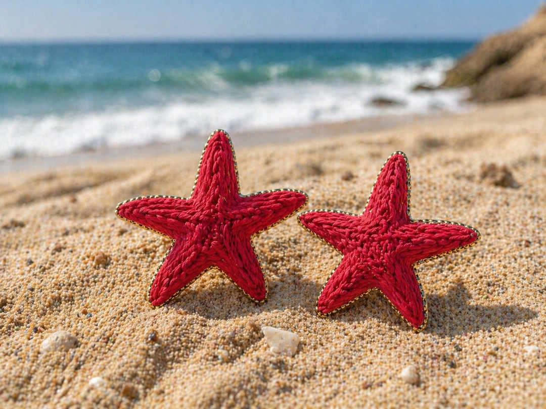 Shoreline Starfish Earrings – Chilli