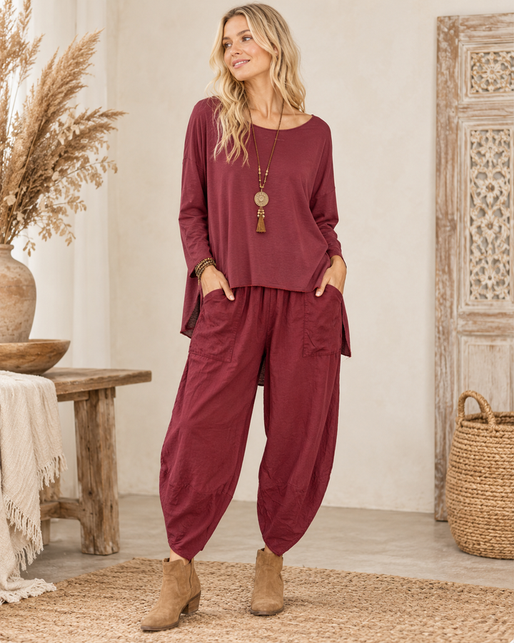 Paloma Layering Top Burgundy