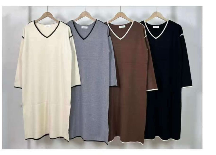 Mila Contrast Trim Jumper Dress