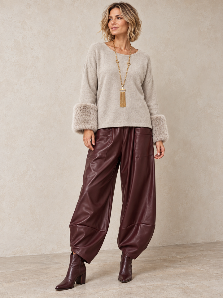 Amalie Luxe Jumper Stone
