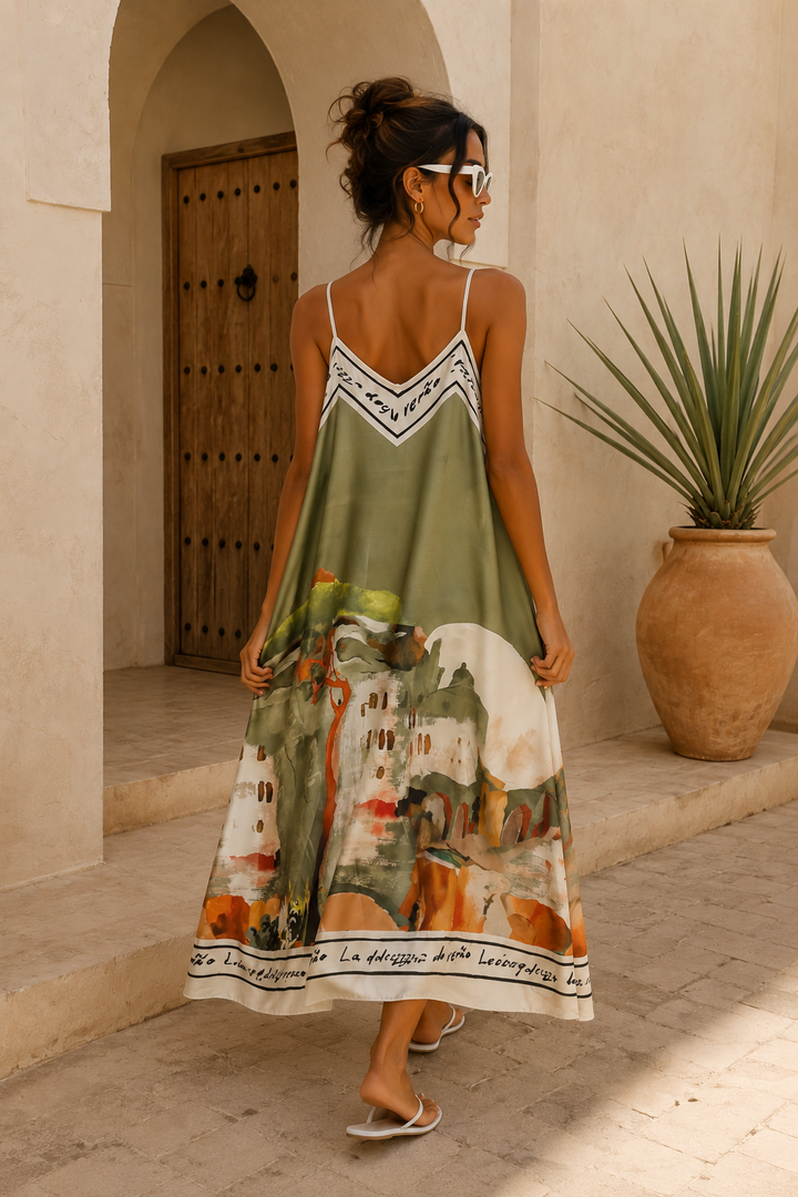 Tranquil Tuscan Maxi Dress Olive