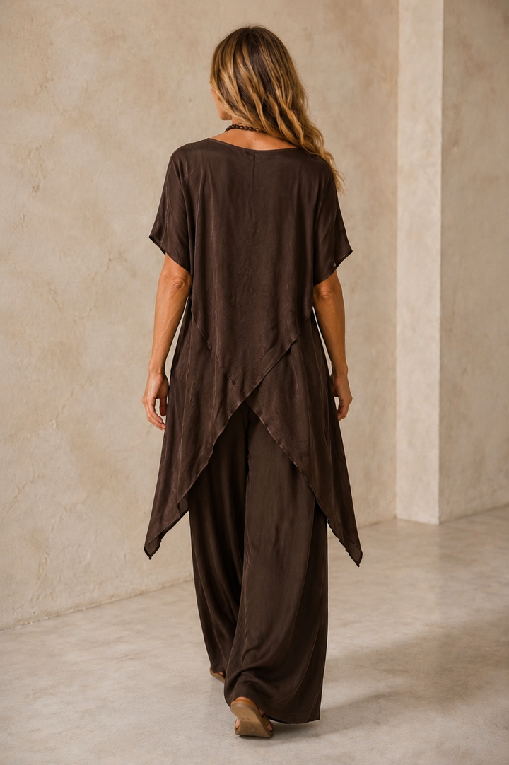 Portofino Satin Layering Top Espresso