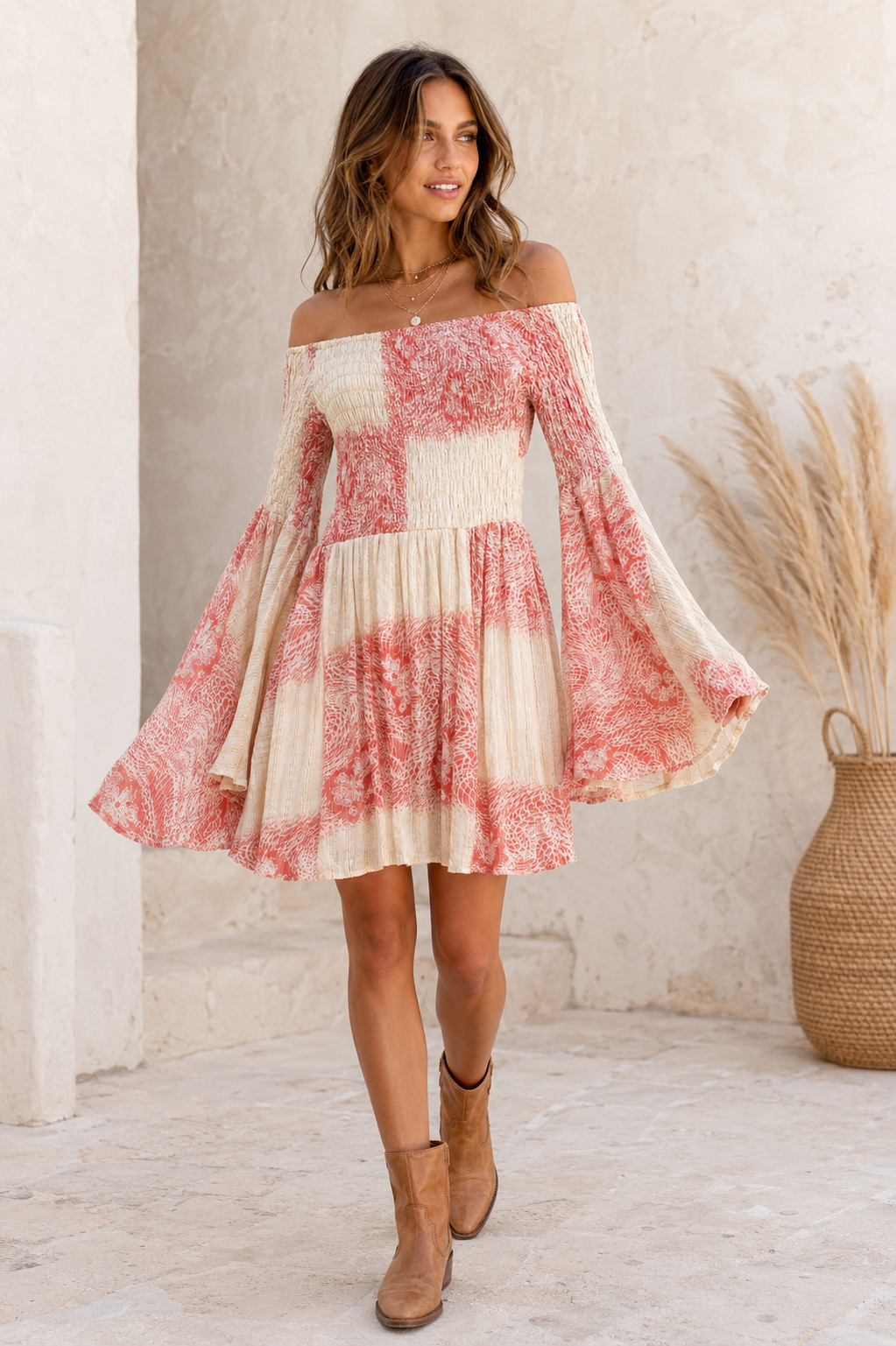 Kos Boho Dress Pink