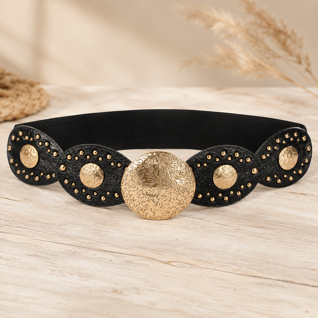 Sedona Disc Stretch Belt Black