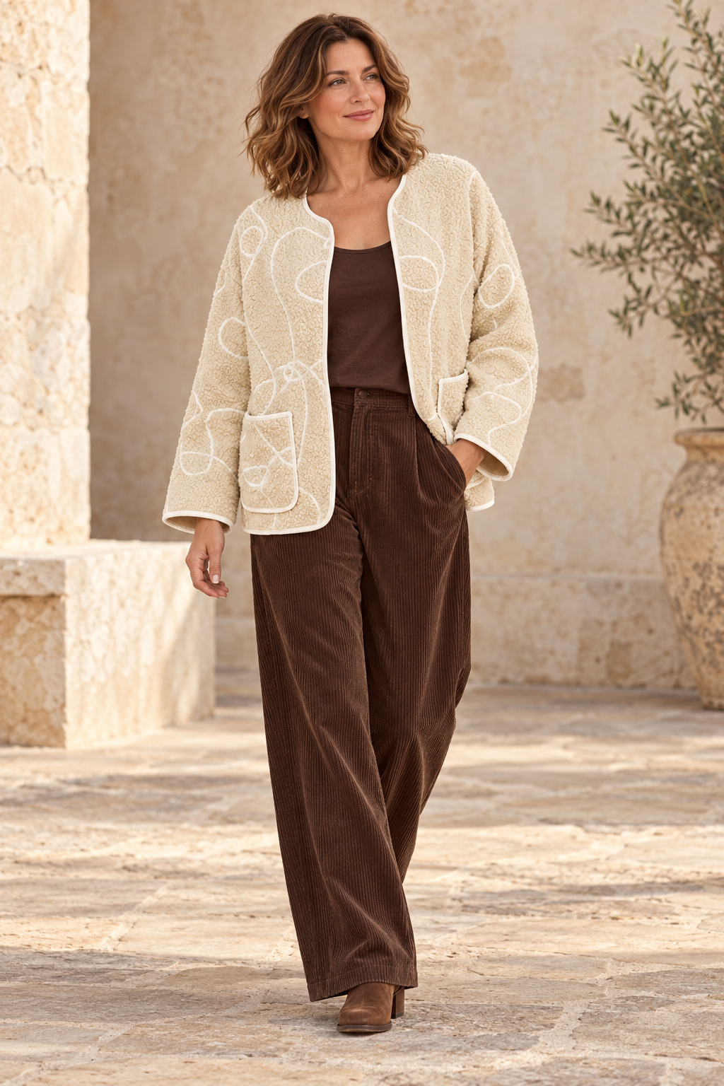 Mara Swirl Jacket Cream (Spring)