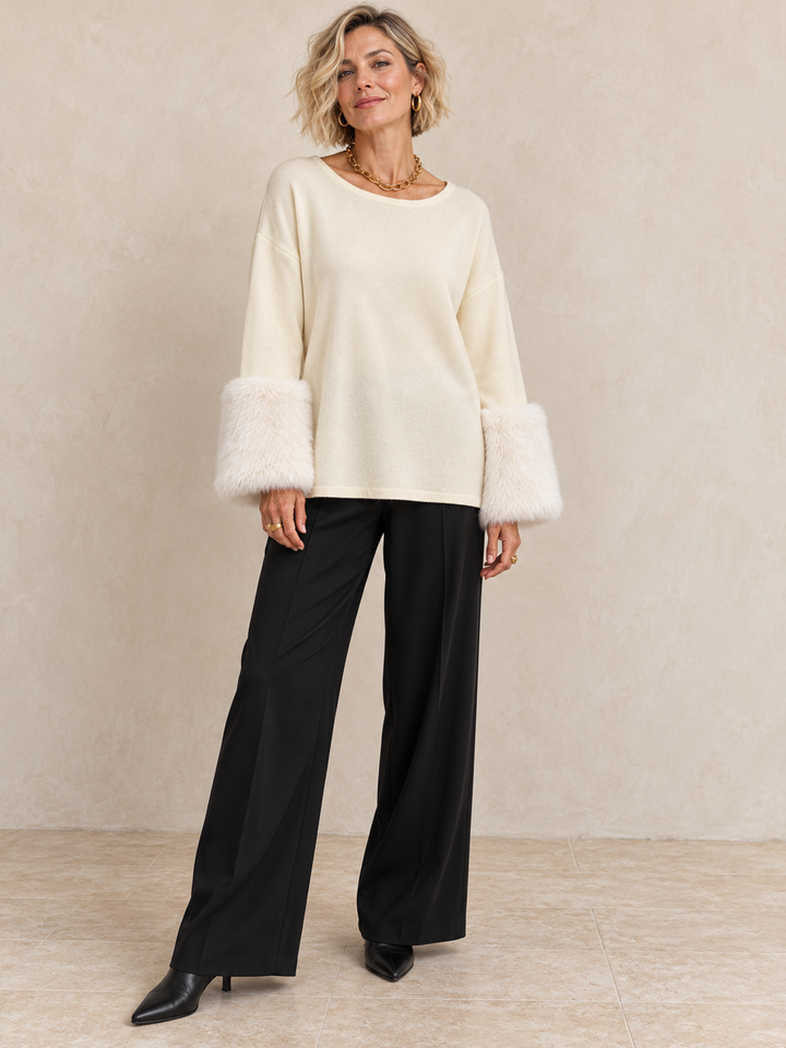 Amalie Luxe Jumper Cream