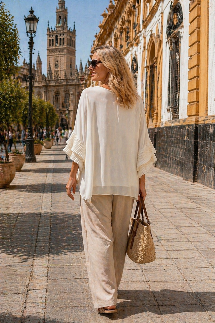 Imelda Necklace Top White
