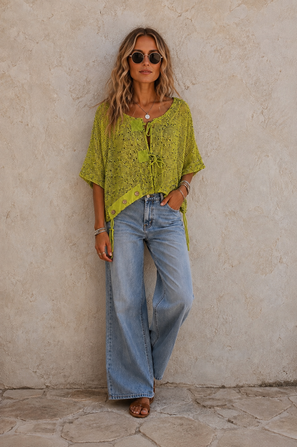 Lillian Lightweight Cardigan Lime