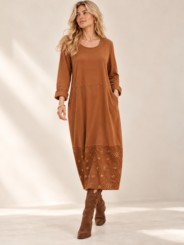 Sequin Burst Maxi Dress Ginger