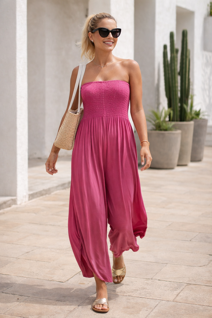 Parachute Jumpsuit Fuchsia