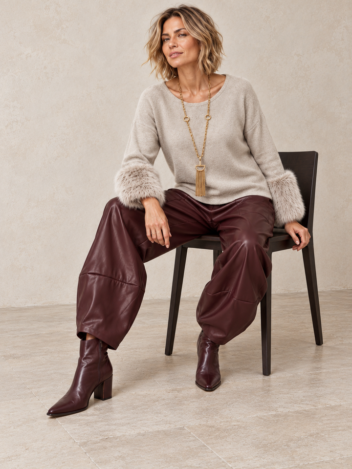 Amalie Luxe Jumper Stone