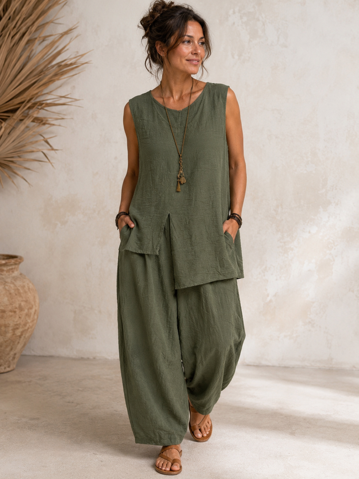 Graziana Co-Ord Set Khaki